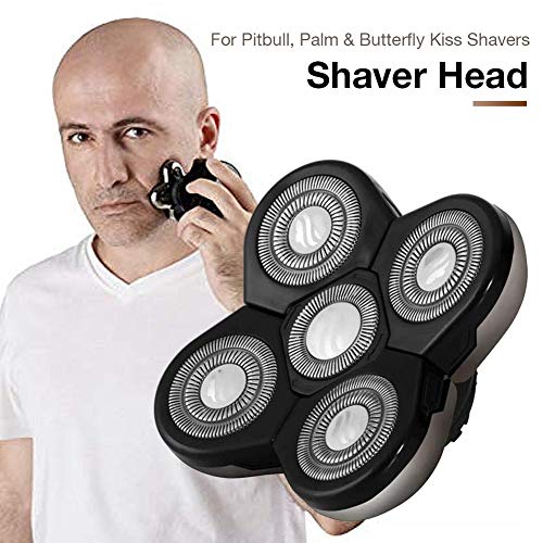 Cuchilla de repuesto para cabezal de afeitadora de cráneo, impermeable y eléctrico, compatible con todas las máquinas de afeitar Pitbull, Palm & Butterfly Kiss Shavers