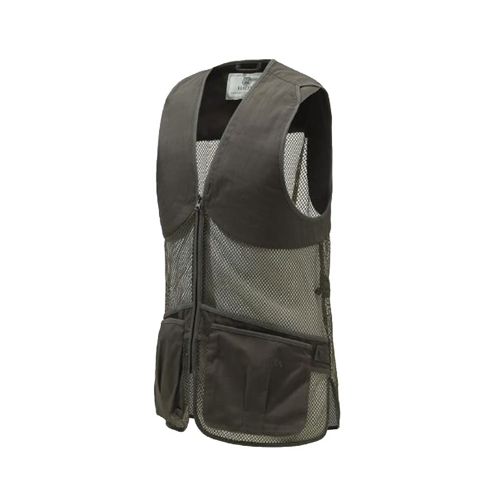 Beretta Unisex Full Mesh Shooting Vest - Breathable Lightweight Competition Vest with Cartridge Pockets &amp; Comfortable Fit