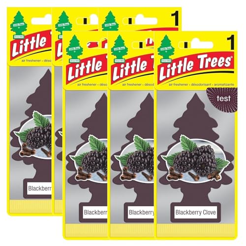 Image of Little Trees Hanging Type Fragrance air fresheners BlackBerry Clove 6 Pieces U6P-67343
