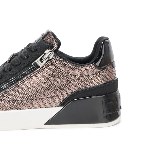 Image of DKNY Women's Mei Everyday Lace Up Sneaker with Side Zipper | Casual Shoes