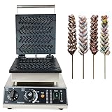 Commercial Electric Wheat Stalk Shape Waffle Maker Machine 1700W 4 Pcs Household Non Stick Waffle Iron Stainless Steel Hot Dog Maker With...