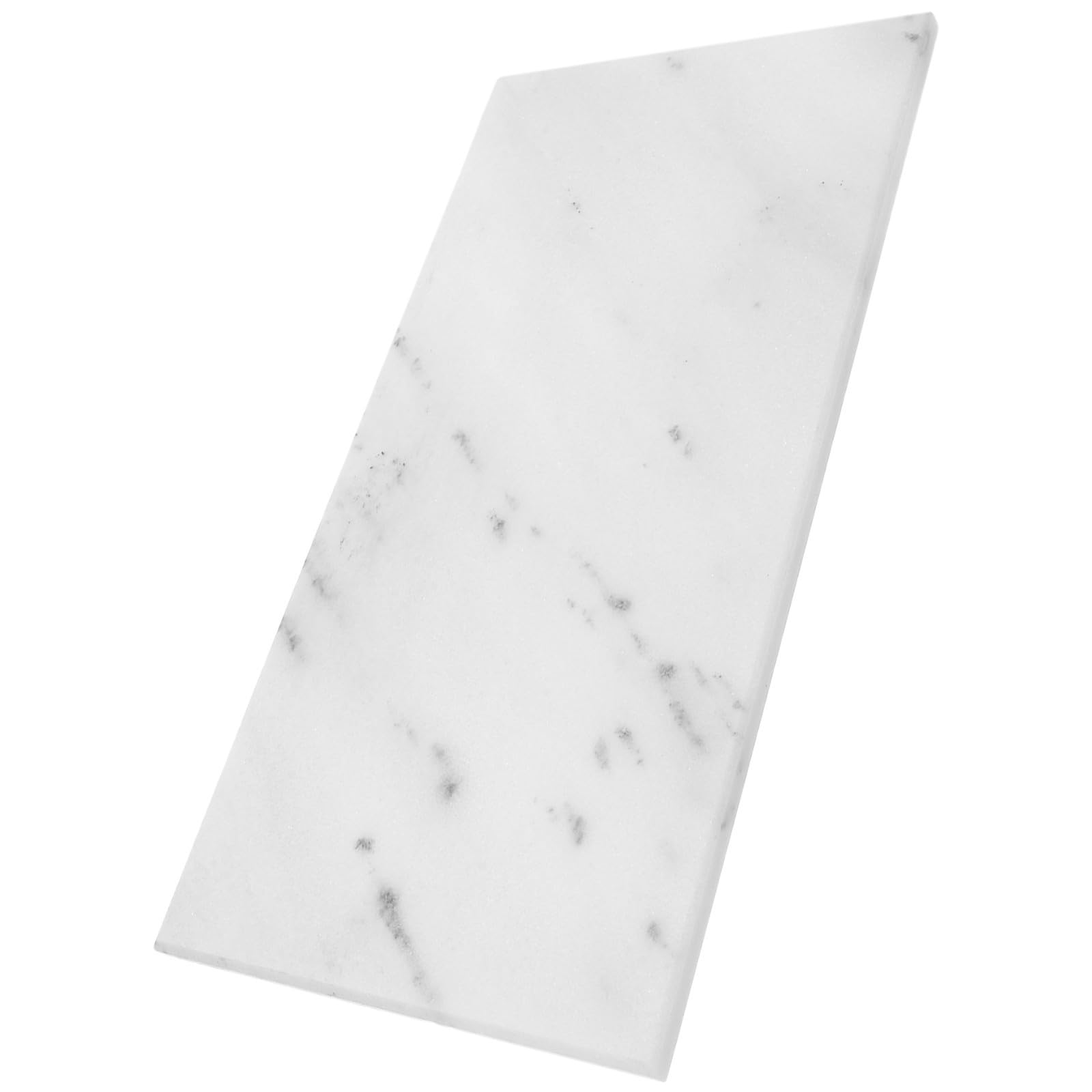 Bandeja para Encimera de Cocina y Baño, Mármol Blanco Rectangular