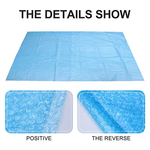 BESPORTBLE Capa de piscina de segurança acima do solo Tapete inflável à prova de chuva e poeira Tape