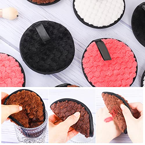 8 Piezas Discos Desmaquillantes Reutilizables, 11,5 cm Toallitas Desmaquillantes Reutilizables, Toallitas Desmaquillantes Lavables para Limpieza Facial, Cuidado de la Piel (4 Colores) - imagen 6