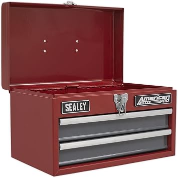 Sealey AP2602BB 2 Drawer Portable Toolbox with Ball Bearing Slides