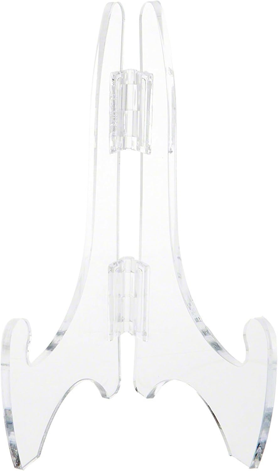 Plymor Clear Acrylic Adjustable Folding Display Easel, 7.5" H x 5" D (For 12" Plates) (3 Pack)