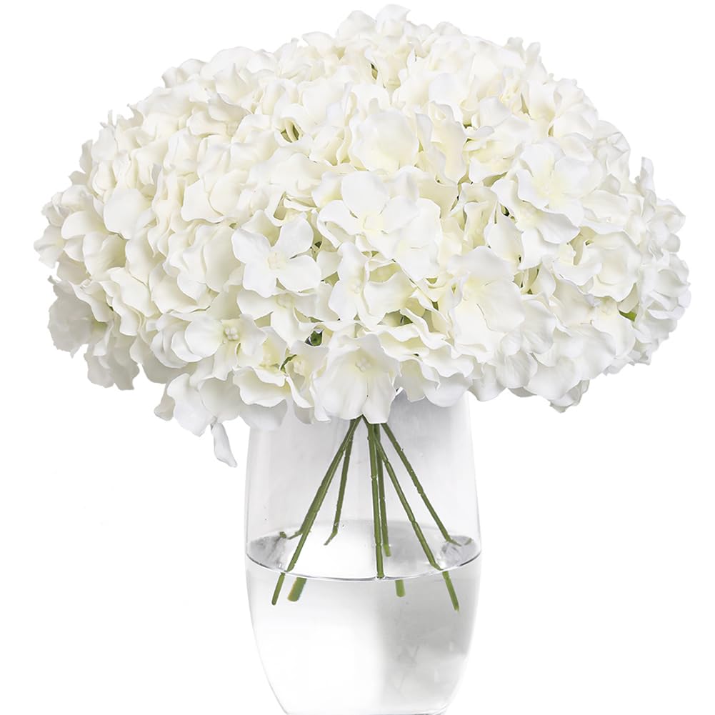 Tifuly Artificial Hydrangea 12pk White