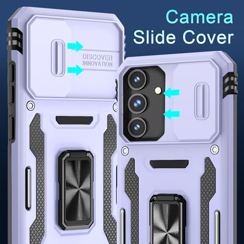 Coque Samsung S25 violet clair antichoc de qualité militaire avec protège écran - 3