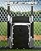 FOKDUVB Baseball Softball Catchers Gear Bag for Helmet Chest Protector Leg Guards Cleats Large Baseball Softball Bat Backpack for Boys Girls Catchers Equipment Bag for Youth Adult Black Gray Solid
