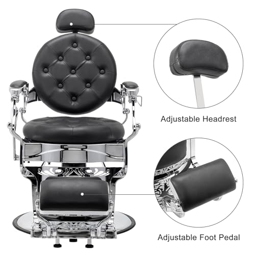 Winado-Heavy-Duty-Vintage-Recline-Barber-Chair-Hydraulic-with-Headrest-Supports-up-to-700lbs-360Rotatable-Professional-Salon-Beauty-Spa-Shampoo-Equipment-Button-Style