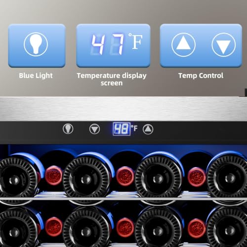 Image of Antarctic Star Beverage Refrigerator, 4.5 Cu.Ft Freestanding Mini fridge with Adjustable Temperature (32F-61F), Wine Fridge for Home, Bar and Office, Black