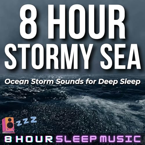 🌩️ Stormy Sea | 8 Hours of Ocean Storm Sounds (No Music) for Deep Sleep | Relaxing Thunder & Waves 🌊