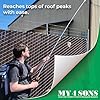 My4Sons Adjustable Telescoping Wand Compatible with Any Backpack Sprayer with 1/4 Hose - Pressure Washer Extension Wand - Pump Spray Attachment - Power Washer Parts and Accessories for High Cleaning