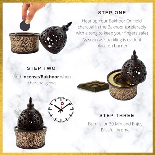 Oudh Nabeel Black Incense Bakhoor 60g, Luxury Arabic Scented Wood Chips, Exquisite Aroma with Floral & Woody Notes - Image 2