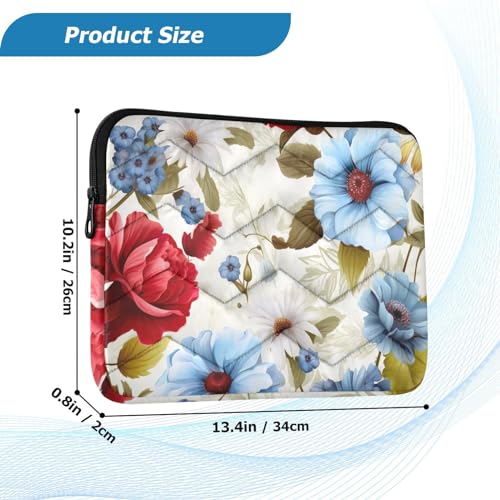 Funda para portátil colorida floral 13-14 pulgadas miniatura 3