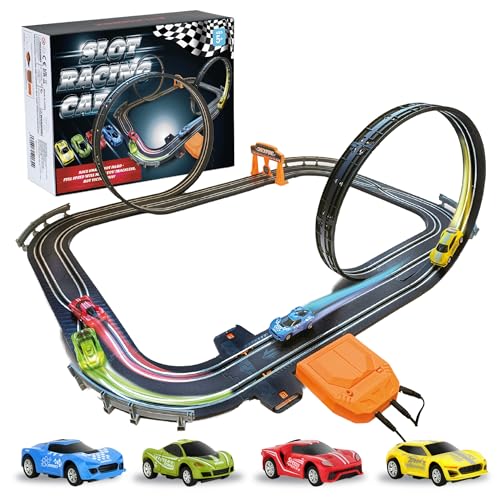 Atlasonix Autorennbahn, Elektrisches Auto für Kinder, Rennbahn Kinder 3 4 5 6 7 8 Jahre für Jungen und Mädchen, Car Rennbahn Set für Jungen, Geschenke zum Geburtstag Weihnachten Atlasonix Autorennbahn, Elektrisches Auto für Kinder, Rennbahn Kinder 3 4 5 6 7 8 Jahre für Jungen und Mädchen, Car Rennbahn Set für Jungen, Geschenke zum Geburtstag Weihnachten