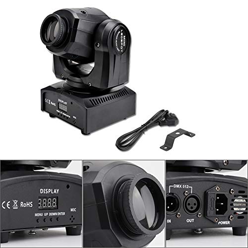 HSL Moving Head Stage Light,Betopper Moving Head Spot Light DJ Lights Gobos,for Club, Disco,Party, Wedding,Bar