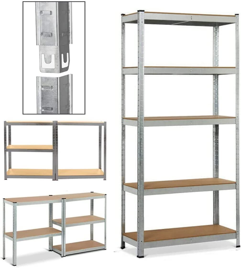 Buy Heavy Duty Shelving Unit, 5 Tier Metal Garage Shed Storage Shelves
