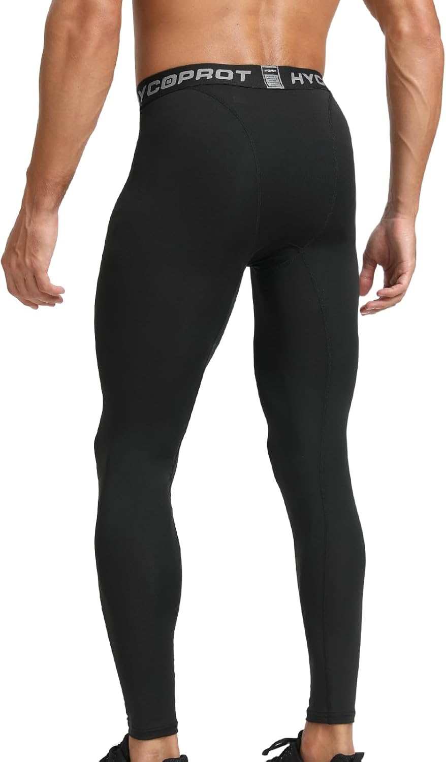 HYCOPROT Men's Compression Pants, Athletic Leggings Base Layer Cool Dry Workout Tights for Running Yoga Gym Basketball - Image 3