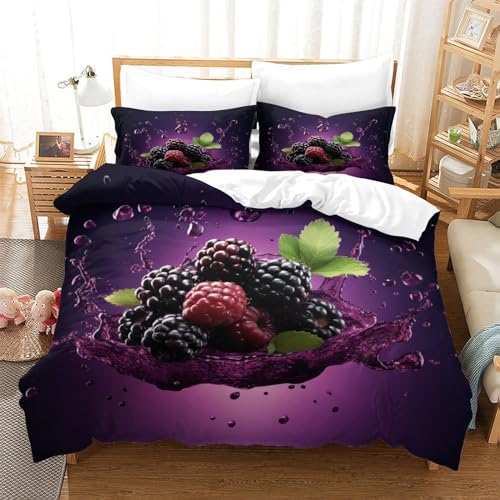 Housse de couette et taies d'oreiller Mulberry parure de lit microfibre