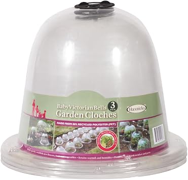 Tierra Garden 50-1110 Haxnicks Victorian Bell Plant Protector, Baby, 3-Pack