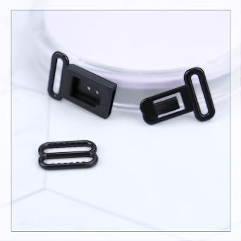 100 Pack Bow Tie Clips for DIY Necktie Strap Tank Top Straps Snap Buckles Hook Fastener