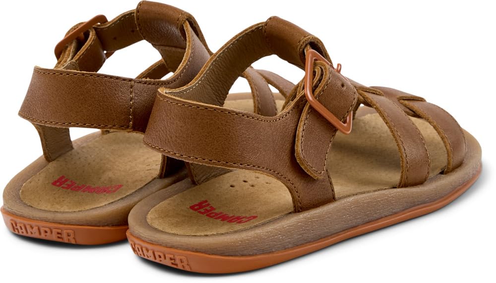 Camper - Bicho K800617, Sandalia con tira en T Chico, Medium Brown 002,