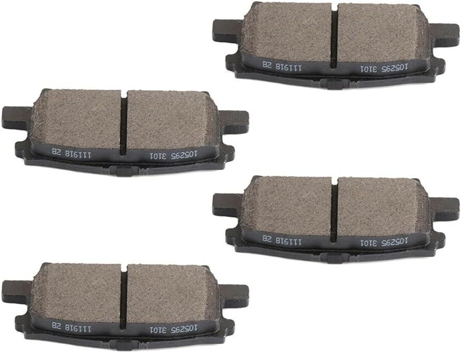LSAILON [D996] Rear Semi-Metallic Disc Brake Pads Set For Lexus RX330 2004-2006,For Lexus RX350 2007-2009,For Toyota For Highlander 2004-2007 [4PCS]