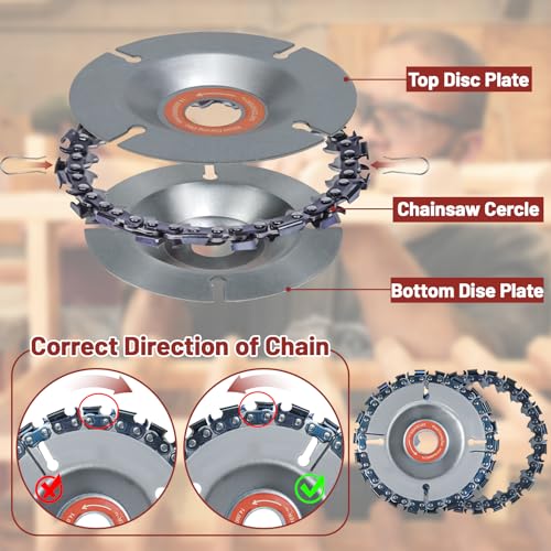 Jayzod J0007002 11Pcs Wood Carving Disc For 4 Inch Or 4 1/2 Inch Angle Grinder thumb #2