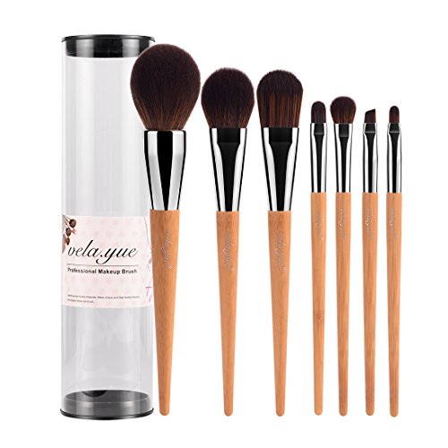 vela.yue Travel Makeup Brushes Set Professional Face Cheeks Eyes Lips Beauty Tools Kit with Case