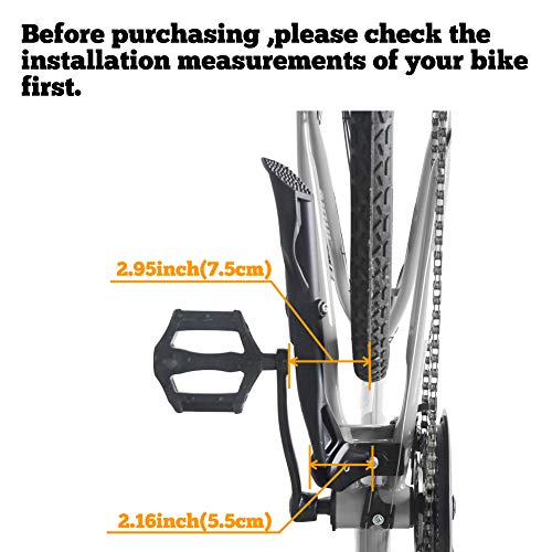 Sataway Bike Kickstand Adjustable Strong Center Mount Aluminum Alloy Bicycle Kickstand for 26” 700C 27.5” 28” inch Electric Bike Hybrid Bike Mountain Bike Adult Bike