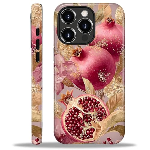 Coque iPhone 16 Pro ZHEGAILIAN silicone antichoc motif grenade rose hybride 2 en 1 PC rigide