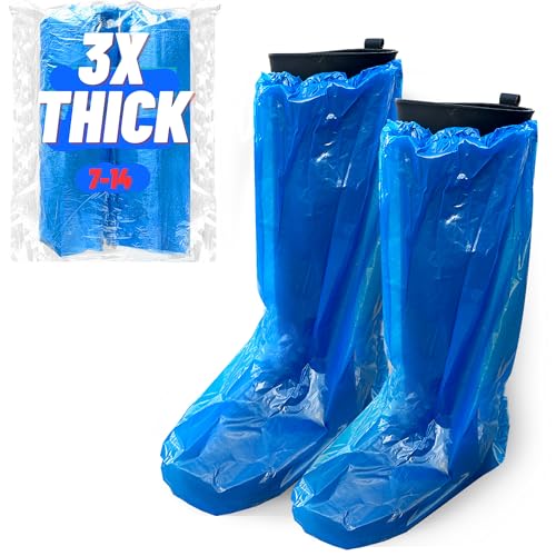 Large Thicker Boot And Shoe Covers Disposable Non-Slip 50