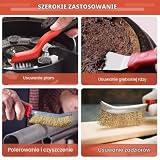 Zestaw 8 szczotek drucianych, szczotka stalowa, mosiężna, szczotka ręczna do usuwania rdzy