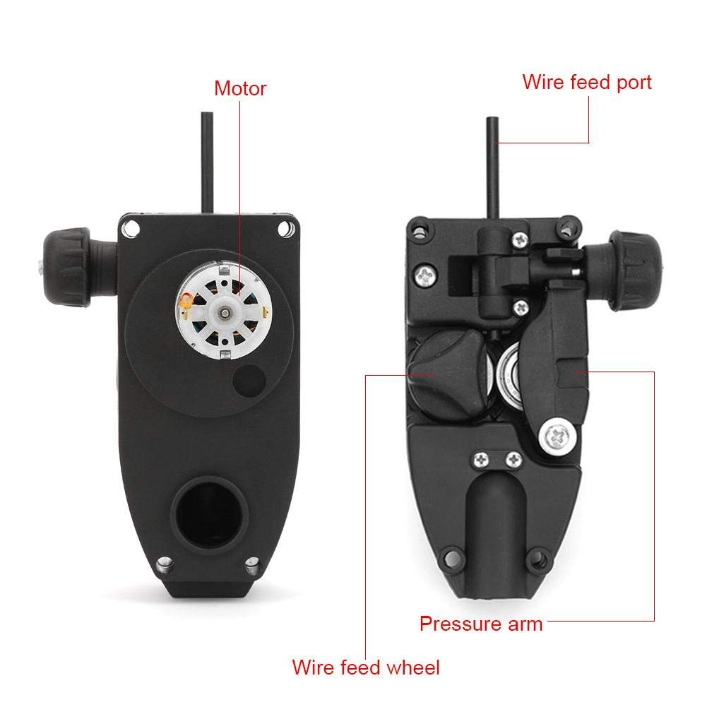 Motore di avanzamento del filo per saldatore Mig, macchina di alimentazione del filo di saldatura, DC 24V 10W 0.6-1.0mm Velocità di alimentazione del filo 1,5-12 m/min