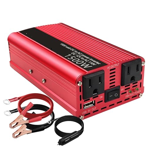 Inversor de corriente para coche de 12 V a 110 V: energía CA estable en tus acampadas