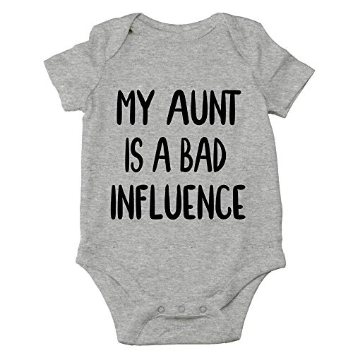 Image of CBTwear My Aunt Is A Bad Influence - Baby Clothes - Funny Newborn Bodysuit Outfits for Boys and Girls