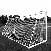 Nimoa Fußballnetz 240 x 180, Fussball Netz Tornetz, Fußballnetz in Voller Größe Sport Ersatz-Fußballtornetz Zubehör für Fussball Trainingspraxis(8X6FT)