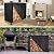 WAGHAVEN 4ft Firewood Rack Cover for Outside, 420d Oxford Fabric Water-proof Wood Pile, Heavy-duty Outdoor Firewood with, Weatherproof Fire-wood Covers 4 Feet Black