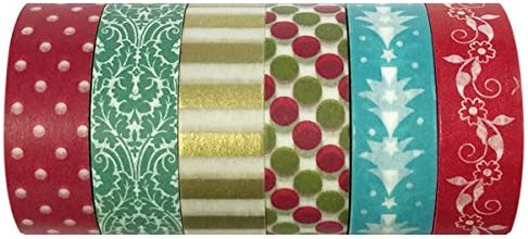 Allydrew Falala Washi Tapes Decorative Masking Tapes (AD80), Set of 6