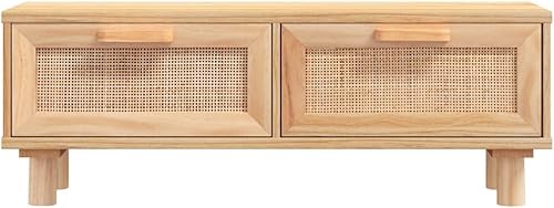 Miniatura 4 de BUKSCYJS Mesa de centro industrial, mesa de centro de almacenamiento ajustable adecuada para sala de estar, oficina, balcón, color marrón, 31.5 x