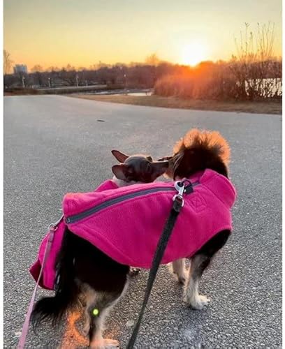 Gooby Zip Up Fleece Dog Sweater — alternate angle