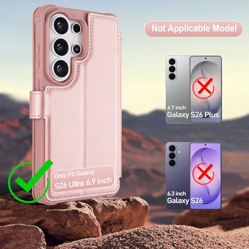 Housse Galaxy S26 Ultra en similicuir premium étui à rabat VANAVAGY - 2