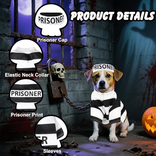 Disfraz Prisionero para Perro Talla XL miniatura 2