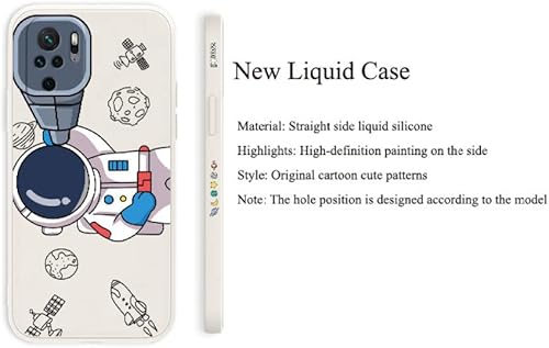 Miniatura 3 de Funda para telescopio astronauta para Xiaomi Note 10 10S 9T 9 8 7 Pro Max para Redmi 10 9 9A 9T K40 K30 K20 Pro Funda de teléfono ultrafina, gris