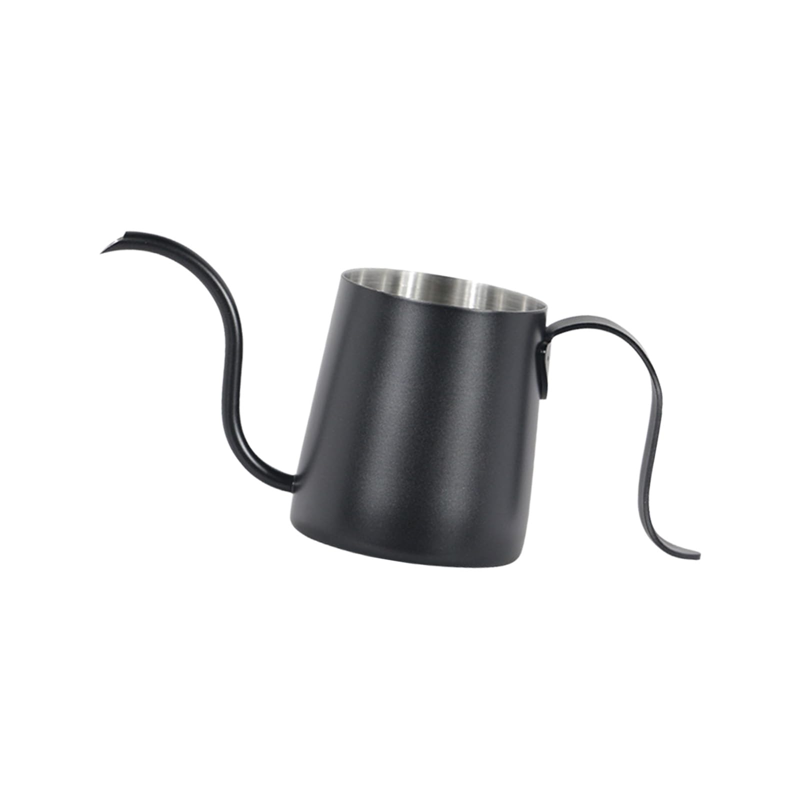 Tsophreniq Ergonomic Examine Coffee Kettle 250ml Curved Stream Plan for Easy Drip Brewing Home Transportable Drip Coffee Maker with Coating