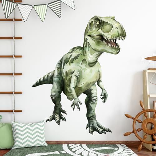 Vinilo Decorativo Dinosaurio Tyrannosaurus 108x130 cm miniatura 1