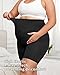 Y25D Maternity Shapewear for Under Dresses，Over Belly Pregnancy Underwear Mid-Thigh High Waist Shorts Panties for Baby Shower