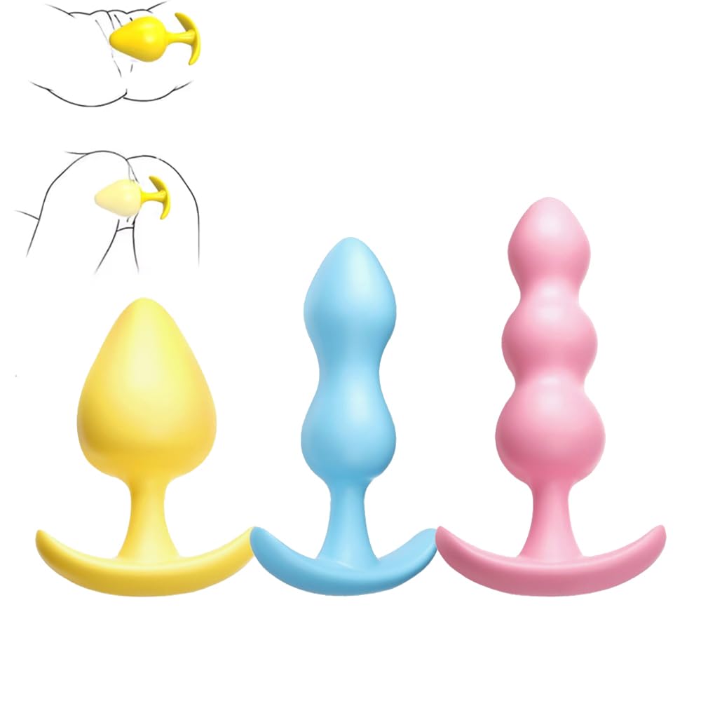 3Pcs Anal Butt Plug for Beginner Anal Training Kit Anal Toys for Men Different Sizes Adult Anal Sex