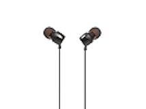 JBL Tune 110 - in-Ear Headphones Pure Bass Sound, 1-Button Remote, Microphone and Tangle-Free Flat Cable (Black)